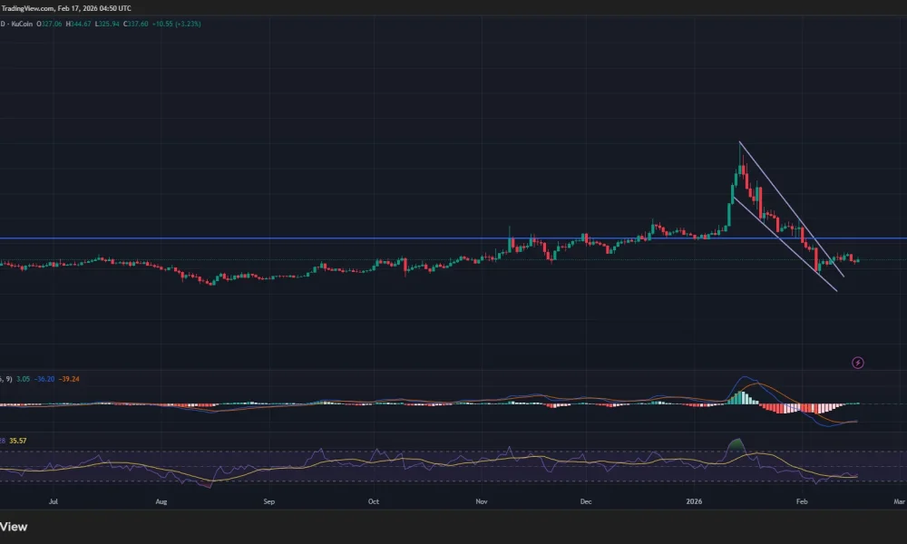 Monero price has confirmed a falling wedge pattern on the daily chart.