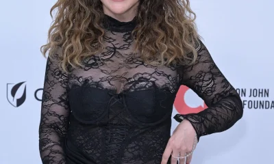 Alyssa Milano at 2025 Elton John AIDS Foundation Oscar Party