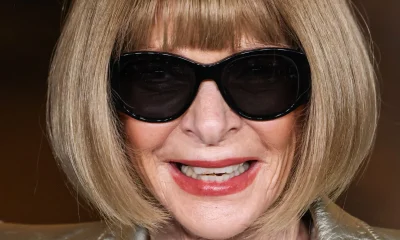 Anna Wintour posing on the red carpet.