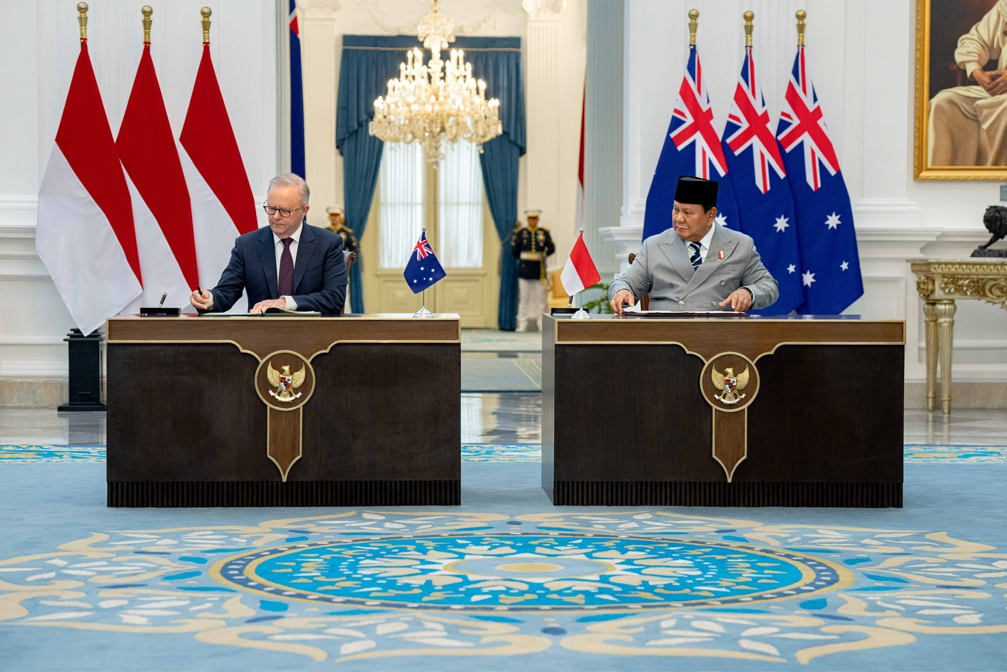 Anthony Albanese and Prabowo Subianto
