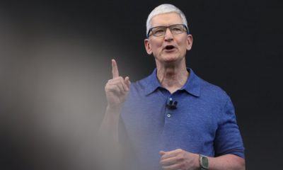 Apple CEO Tim Cook in June 2024 announces plans to incorporate AI into Apple software and hardware