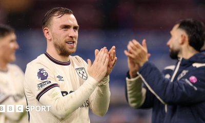 A graphic of Premier League players from every team in the division in 2025-26 season, with the Premier League trophy in front of them.