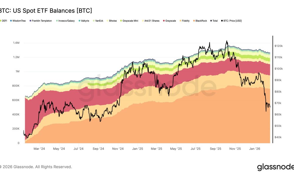 US Spot ETF Balances Show Largest Drawdown of Cycle