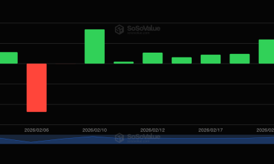 Solana ETF flows in February
