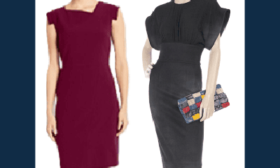 graphic reads BLAST FROM THE PAST: FEBRUARY 2 and features 2 dresses we featured previously on February 2