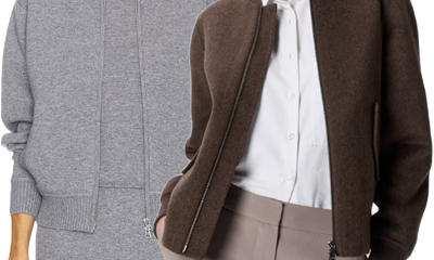 collage of two women wearing bomber jackets that are probably appropriate for the office