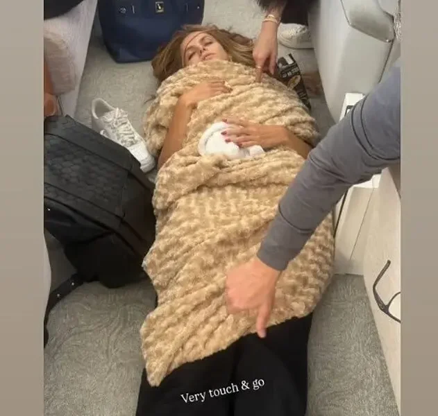 Brooks Nader falls ill on plane