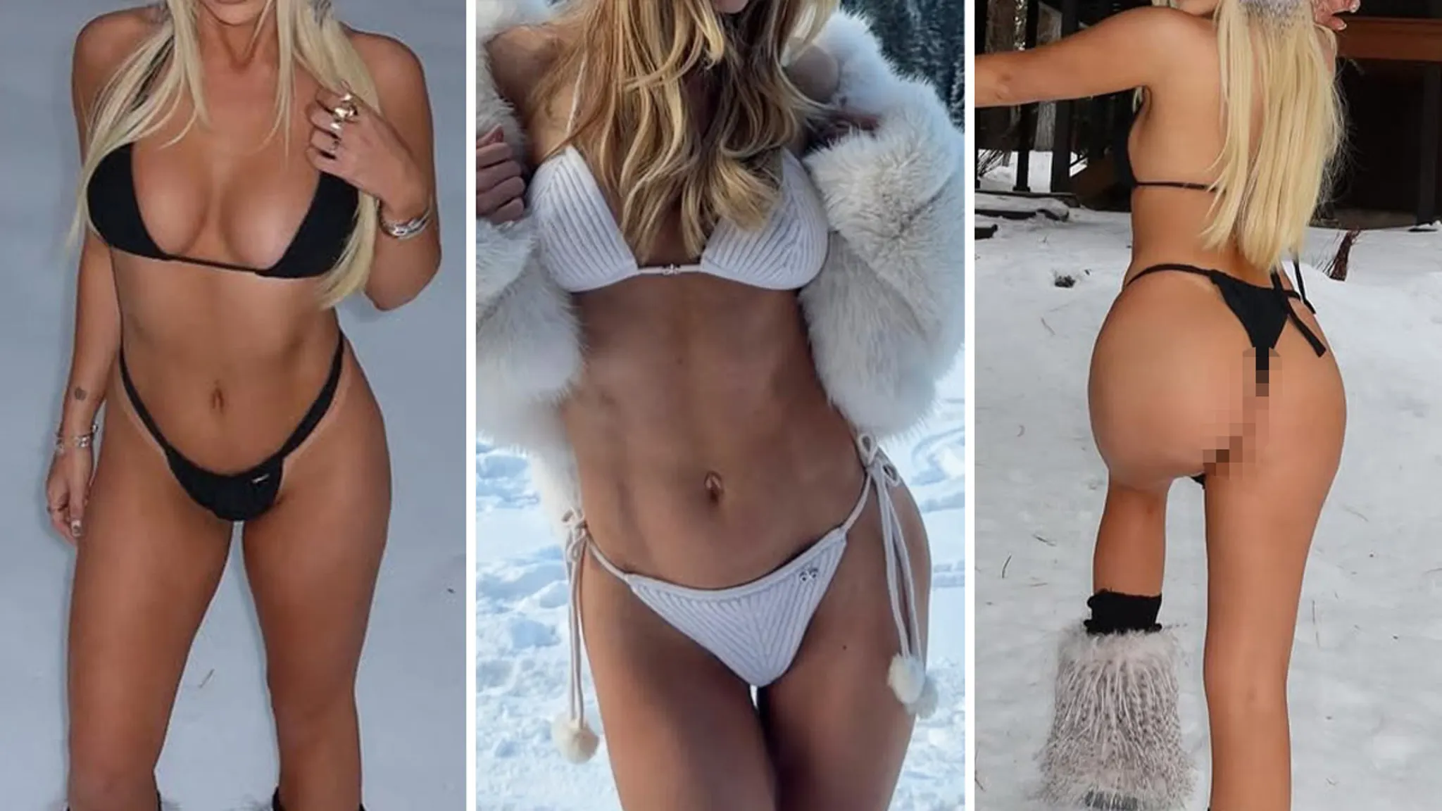 Hot Babes In Cold Snow Guess Who!