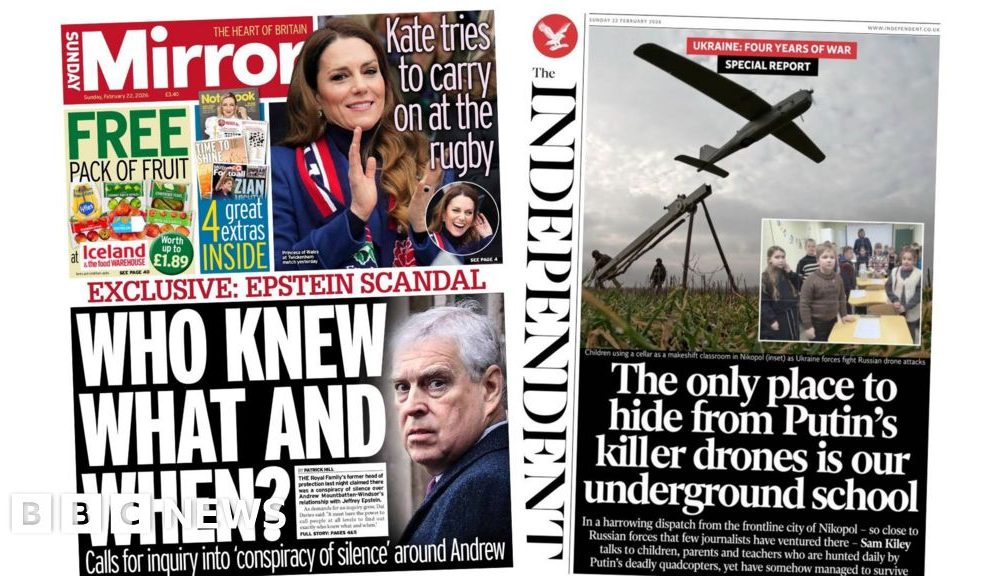 Calls for Andrew 'inquiry' and hiding from 'Putin's killer drones'
