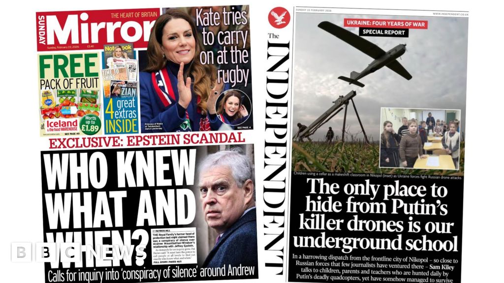 Calls for Andrew 'inquiry' and hiding from 'Putin's killer drones'