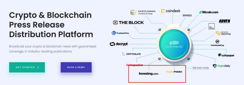 Chainwire Collaborations with Crypto News Outlets