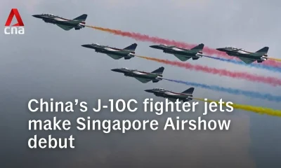 China's J-10C Fighter Jets Debut at Singapore Airshow