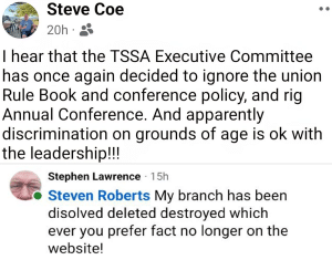 TSSA rail union accused of shafting retired members