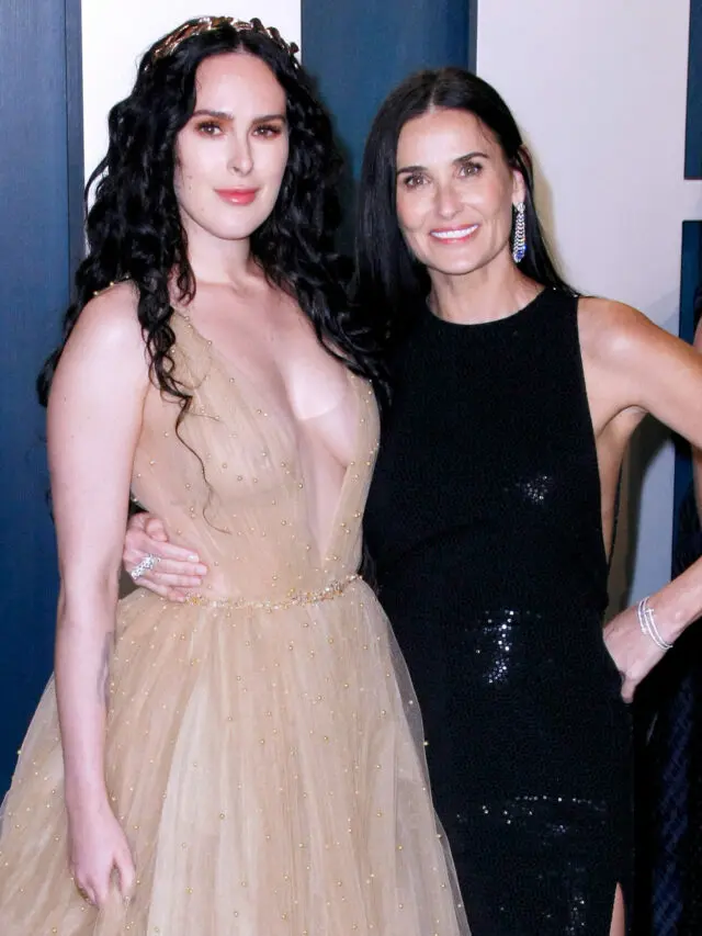 Rumer Willis and Demi Moore at 2020 Vanity Fair Oscar Party - Arrivals