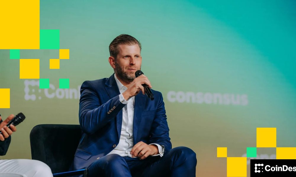 Eric Trump reitrates claim bitcoin (BTC) is just getting started on its road to $1 million
