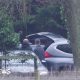 Vehicles arrive at Sandringham Estate in Norfolk
