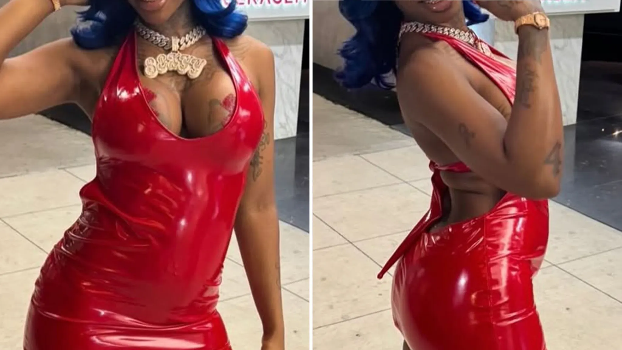 Ladies In Latex -- Guess The 'Pound Town' Rapper!