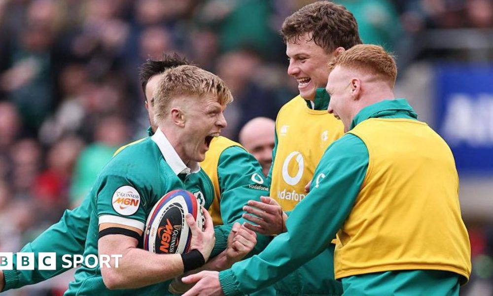Tommy O'Brien celebrates