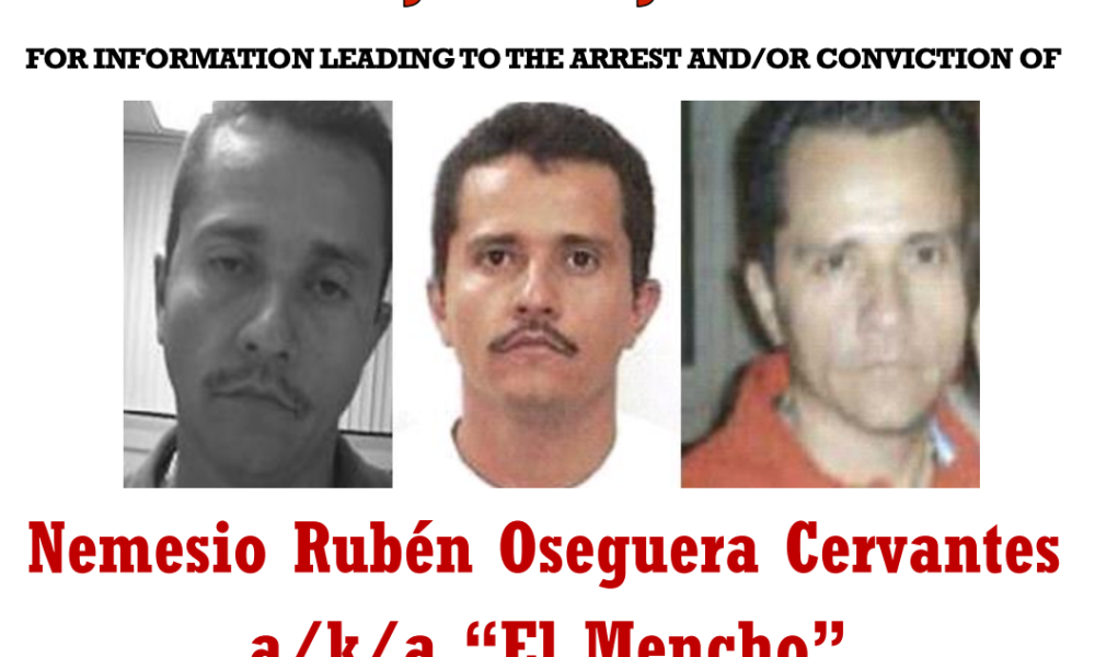 El Mencho Reward Poster