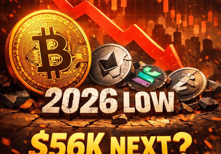 Bitcoin Dips To 2026 Low As Altcoins Crumble: Is Btc At $56k Next?