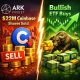 Ark Invest Sells $22m Coinbase Shares, Buys Bullish Across Etfs