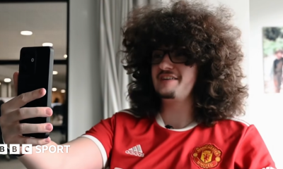 Frank Ilett poses with hair tools