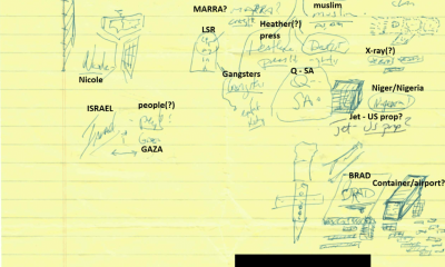 Epstein's notes mark "JAIL OUT = 10". Guess what date he 'died'?