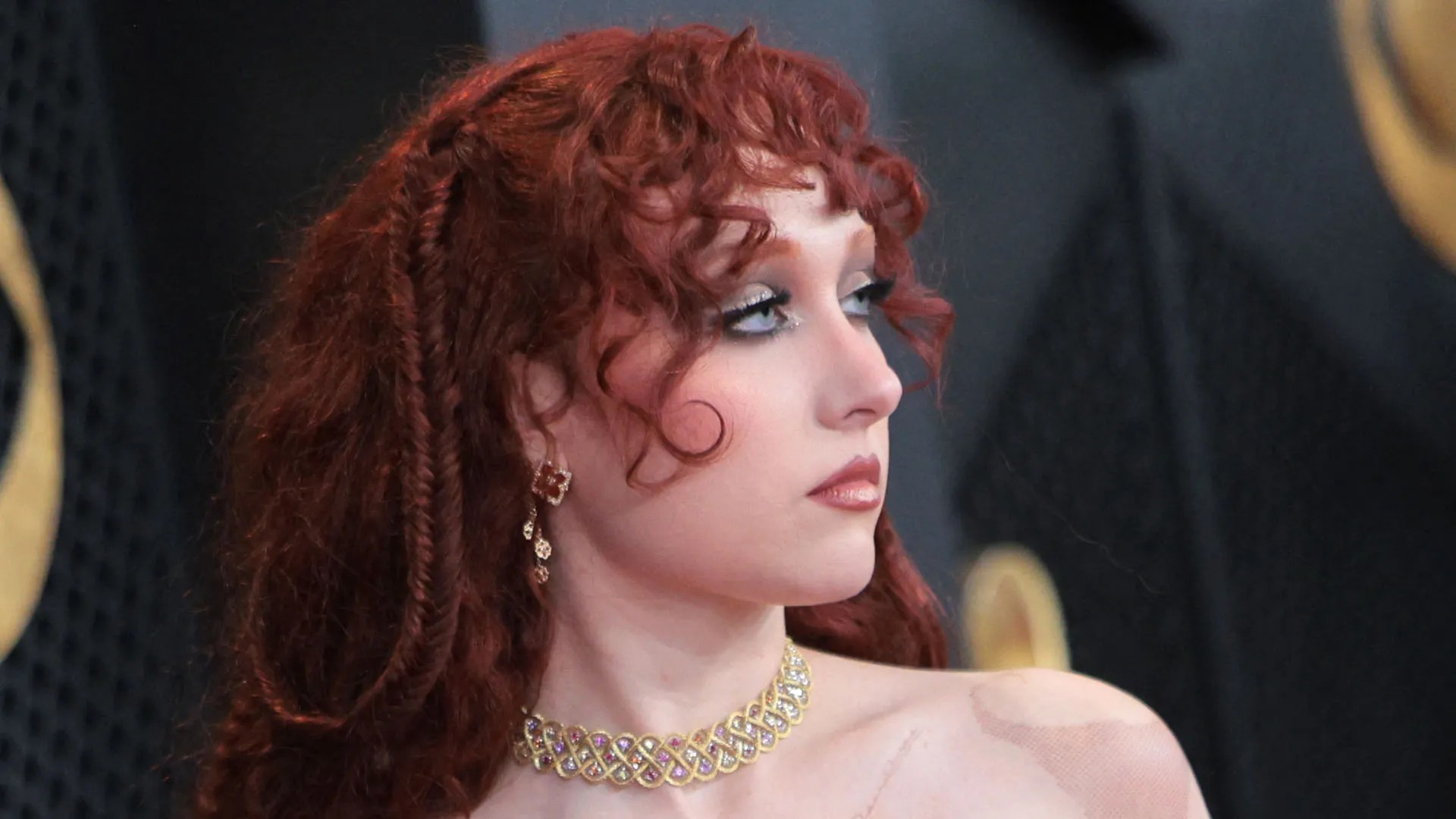 Chappell Roan goes totally topless in nipple ring gown on Grammys red carpet as fans ask ‘is this legal?’