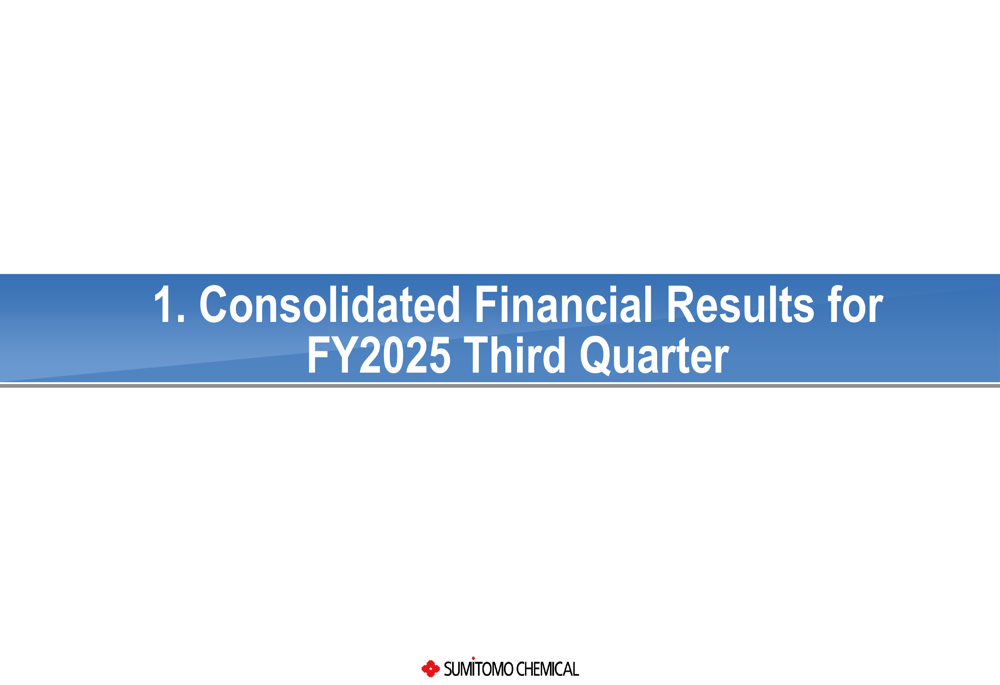Sumitomo Chemical Q3 FY2025 slides: Profit surges despite revenue decline