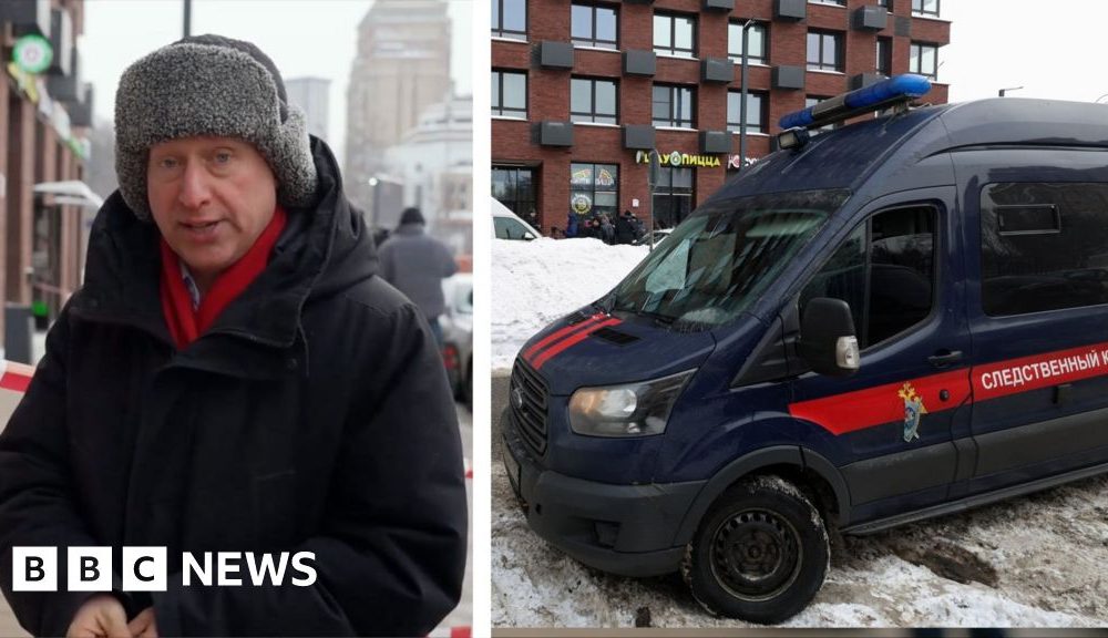 BBC at scene where Russian general was shot in Moscow