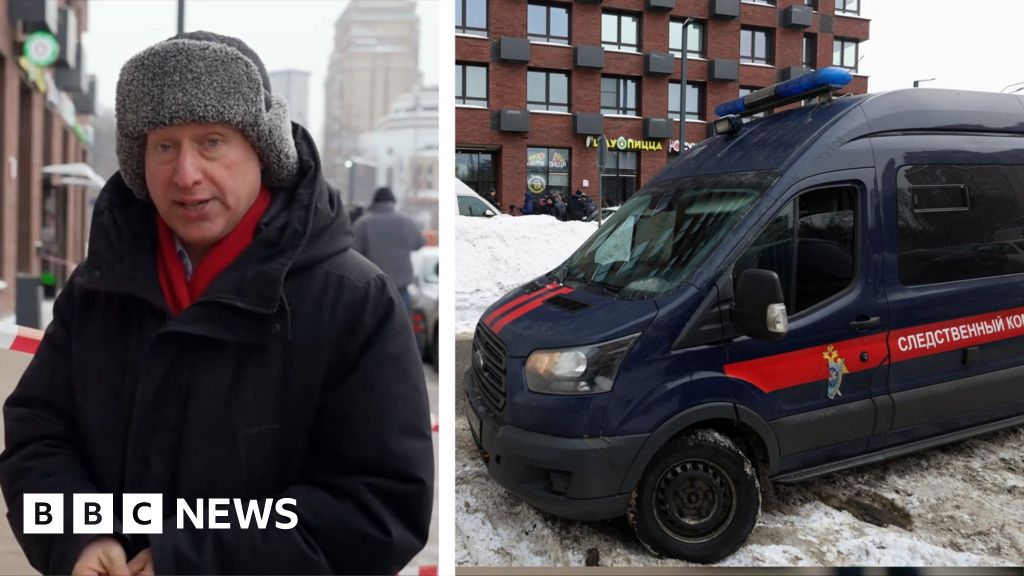 BBC at scene where Russian general was shot in Moscow