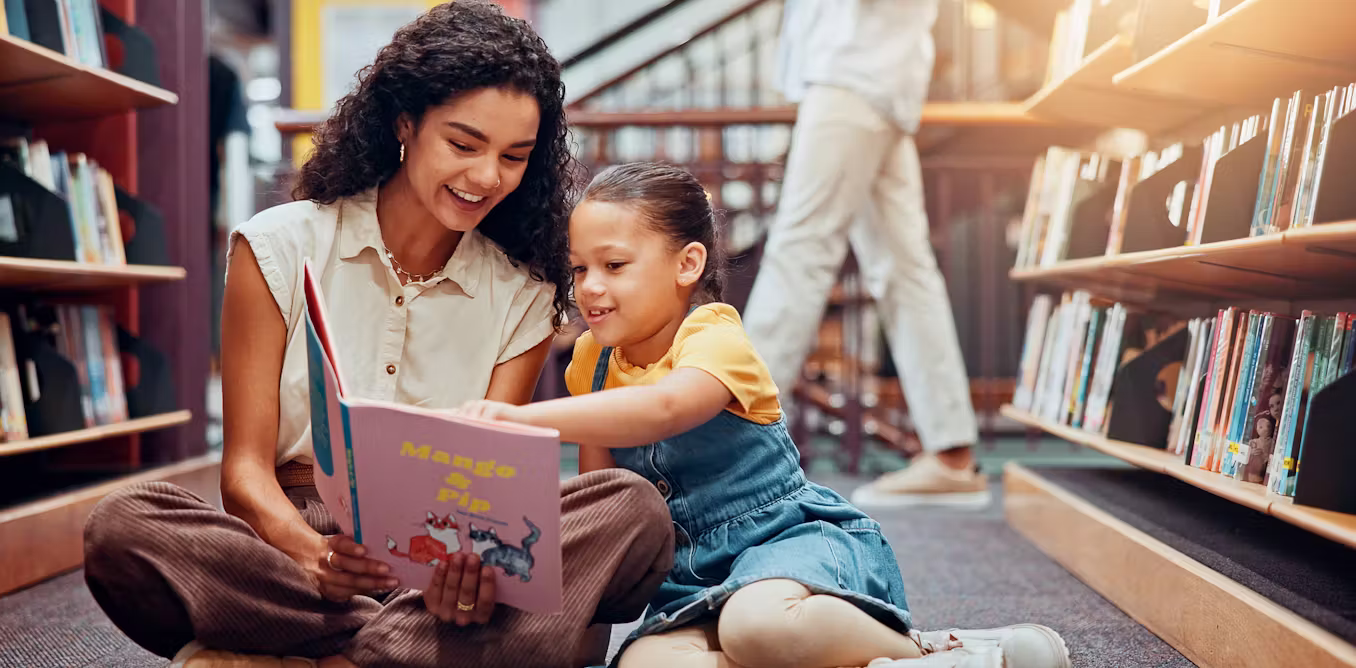Using books as discussion prompts can help children with language delay
