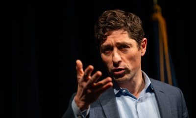 Minneapolis Mayor Jacob Frey speaks during a press conference on January 22, 2026 in Minneapolis, Minnesota. Frey and other local officials have been criticized by the Trump administration during the recent surge of federal agents into the area.