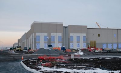 Construction of the future Amazon data center site in Fairless Hills, Pennsylvania, on Dec. 17, 2025.