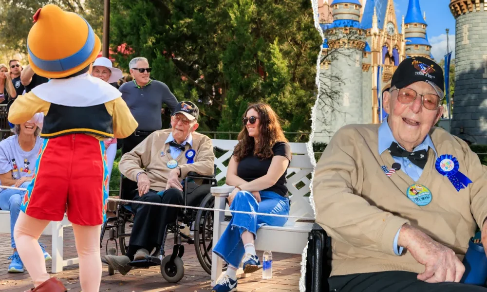 WWII veteran Herb Maneloveg turns 101 with celebration at Disney World