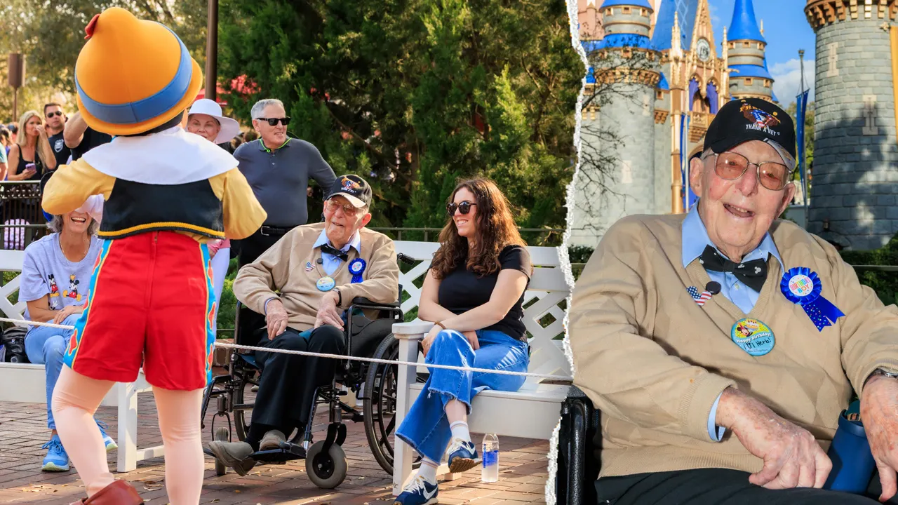 WWII veteran Herb Maneloveg turns 101 with celebration at Disney World