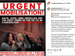 Anti-genocide groups mobilise over use of 'intifada'