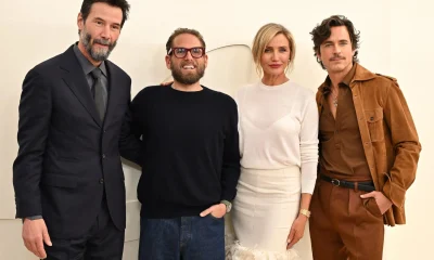 Keanu Reeves, Jonah Hill, Cameron Diaz, and Matt Bomer at the 'Outcome' Premiere