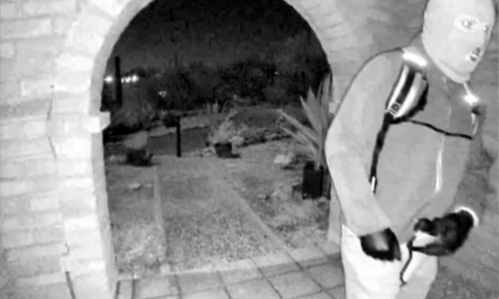 Masked Man Outside Nancy Guthrie's Home