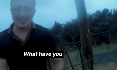 Moment sobbing driver hands cops beer bottle he was chugging after killing girl, 17, in crash while on cocktail of drugs