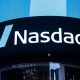 The Nasdaq logo is displayed at the Nasdaq Market site in Times Square in New York
