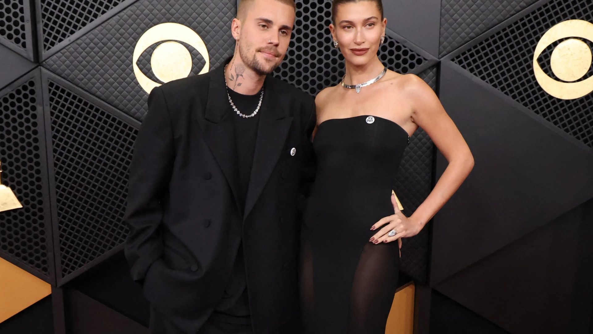 Justin Bieber debuts HUGE new tattoo tribute to wife Hailey during Grammys