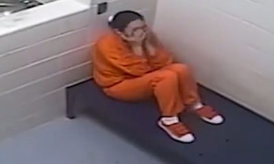 Watch as Ghislaine Maxwell paces in cell and scoffs prison food in grim jailhouse CCTV footage released in Epstein files