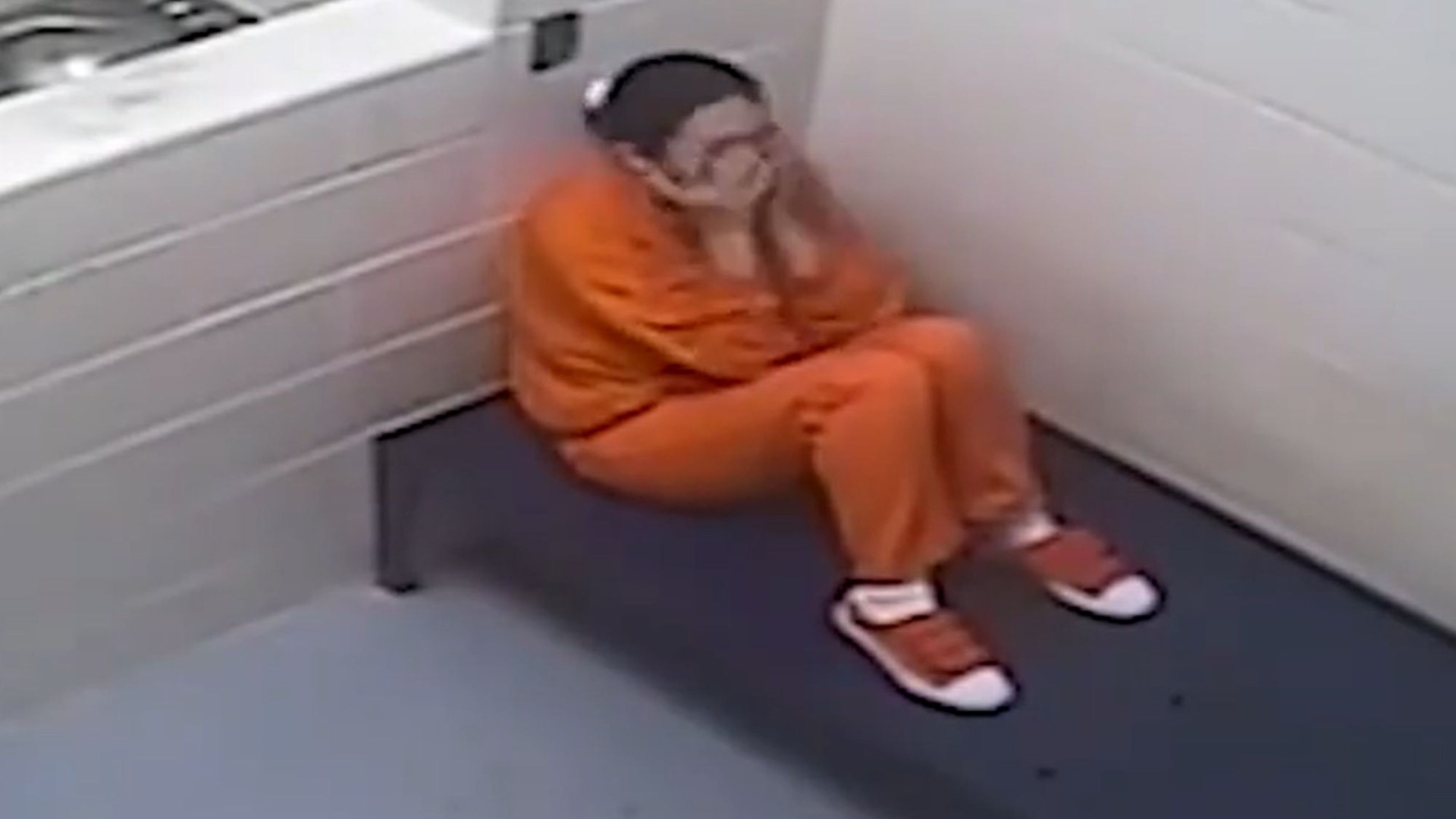 Watch as Ghislaine Maxwell paces in cell and scoffs prison food in grim jailhouse CCTV footage released in Epstein files