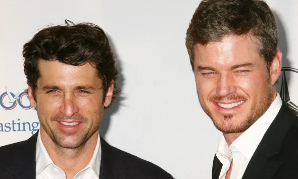 Patrick Dempsey and Eric Dane pose on red carpet