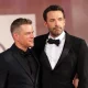 Matt Damon and Ben Affleck attend the red carpet of the movie 'The Last Duel' at the 78th Venice International Film Festival