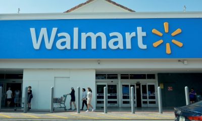 Shares of Walmart rose as it reported higher profits and lifted its forecast