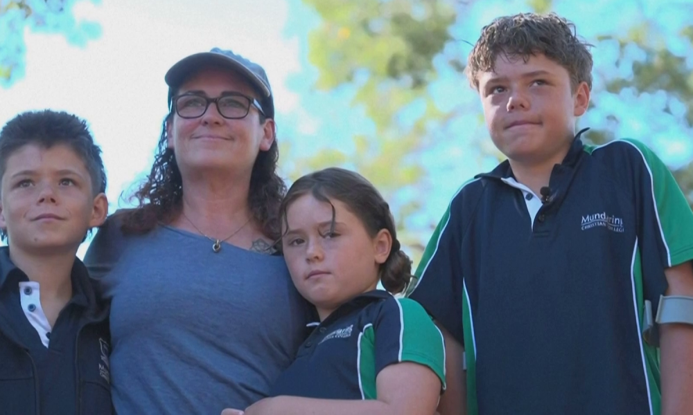 Teenage boy swims for four hours to save family swept out to sea | World News