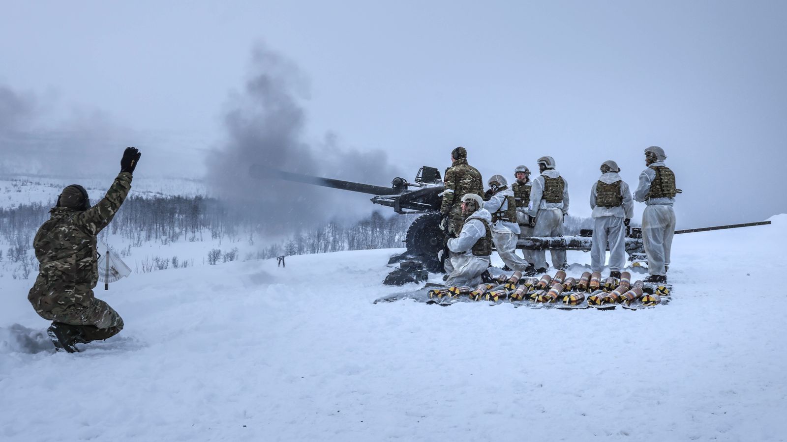 British Army commandos in training in Norway earlier this year. Pic: MoD via PA