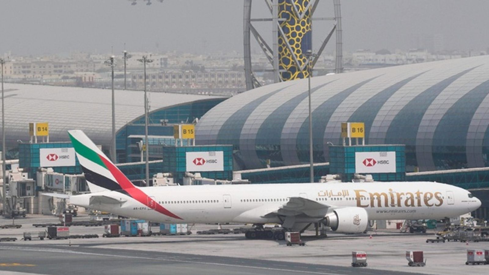 Dubai International Airport has grounded flights. File pic: Reuters